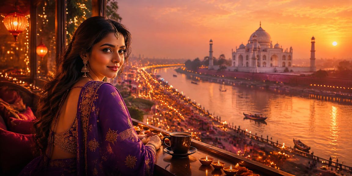 Player using secure payment method with scenic Taj Mahal in background